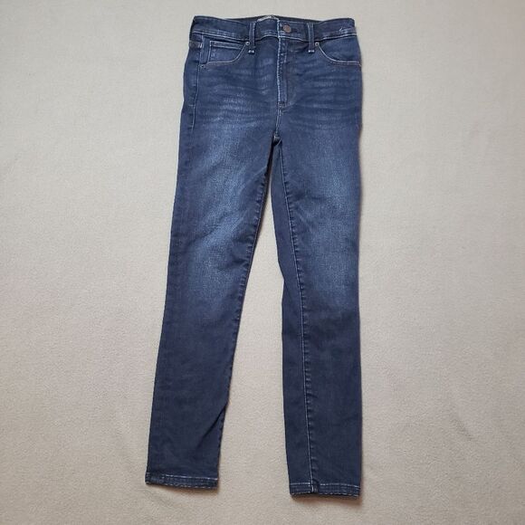 Abercrombie & Fitch Simone High Rise Ankle Jeans in dark Wash US 0/24 - Picture 1 of 13